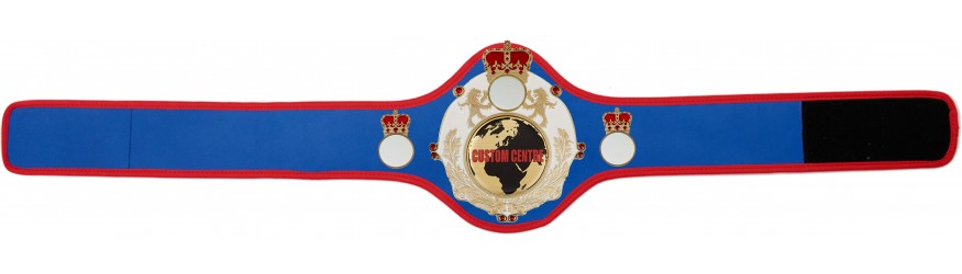 QUEENSBURY PRO LEATHER CUSTOM TITLE BELT - QUEEN/W/G/CUSTOM - AVAILABLE IN 8+ COLOURS